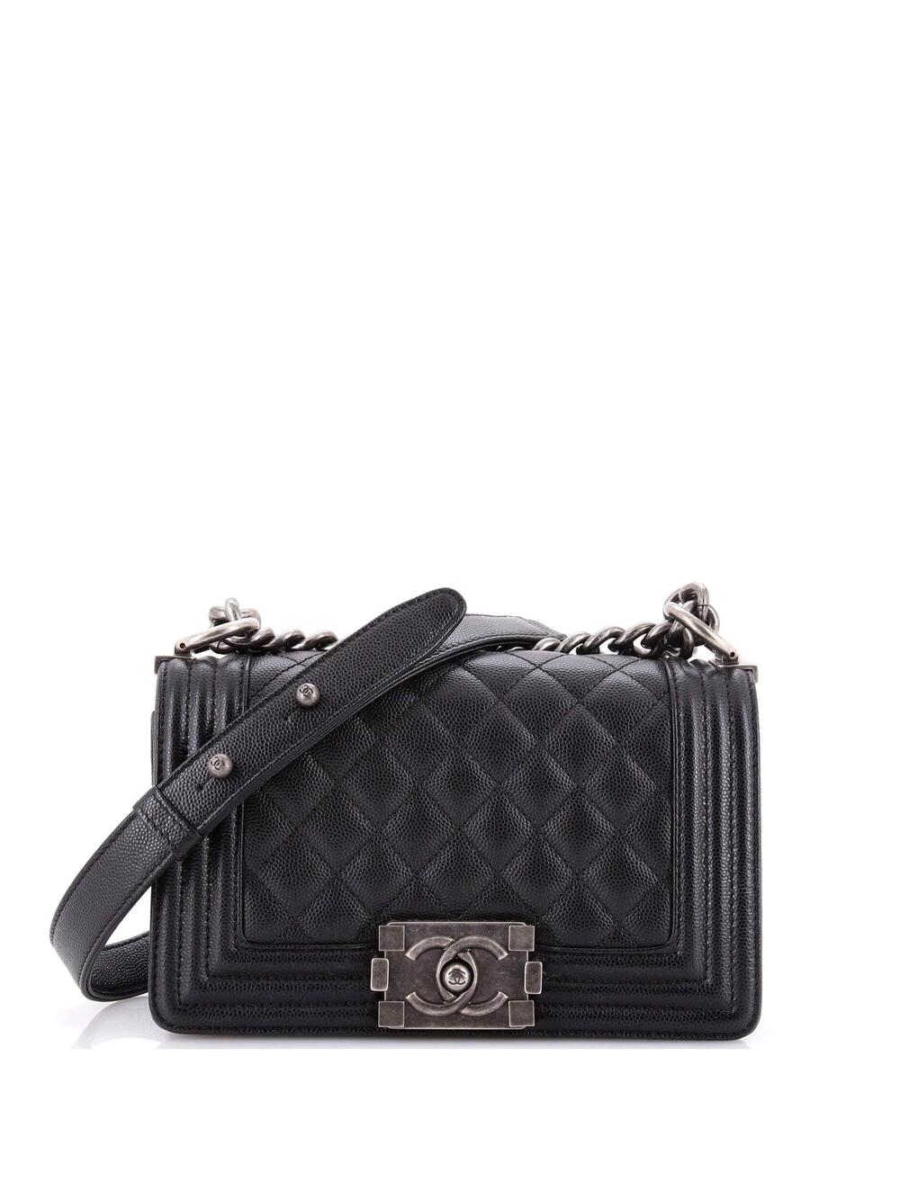 Chanel Boy Flap Bag Quilted Caviar #290742C47B
